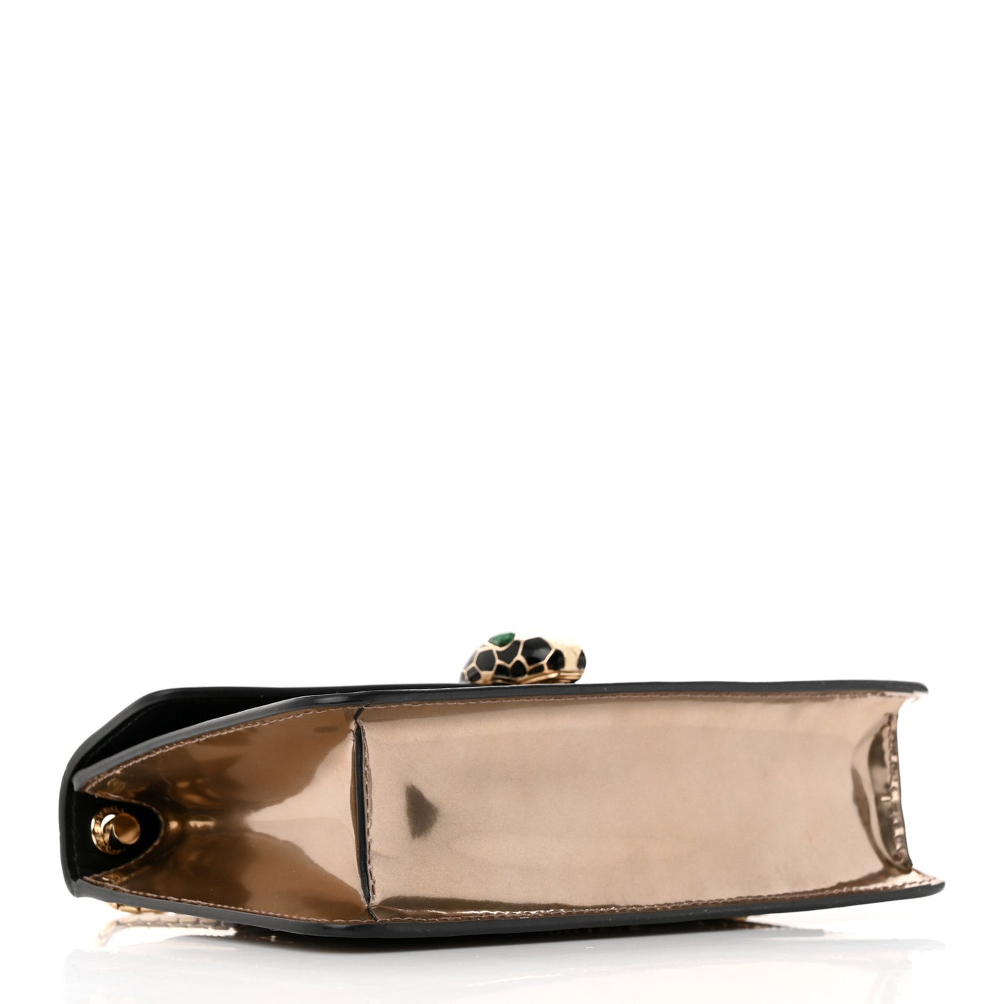 Metallic Calfskin Serpenti Forever Crossbody Bag Bronze
