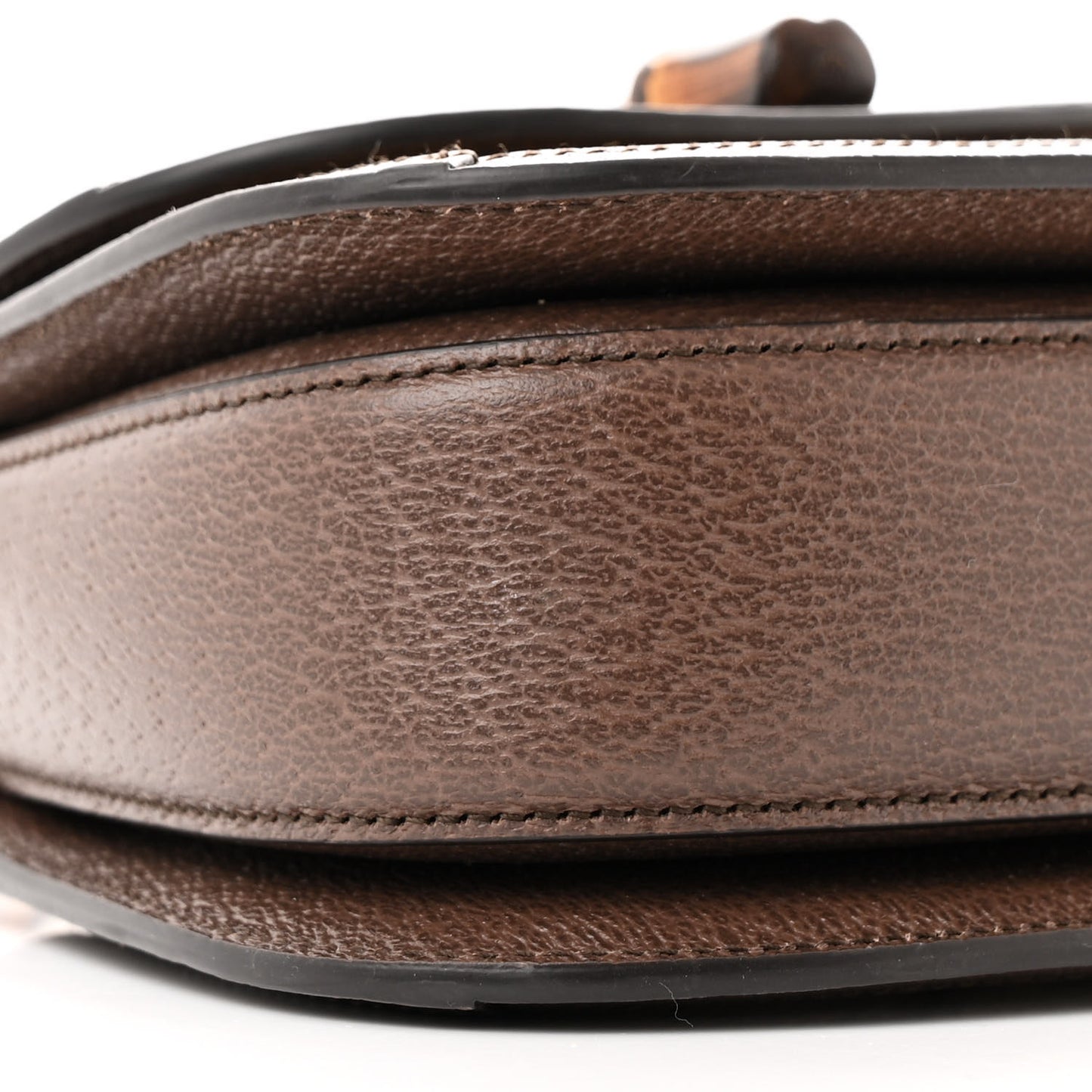 Monogram Jumbo GG Textured Dollar Calfskin Web Mini Bamboo 1947 Top Handle Bag Camel Ebony New Acero