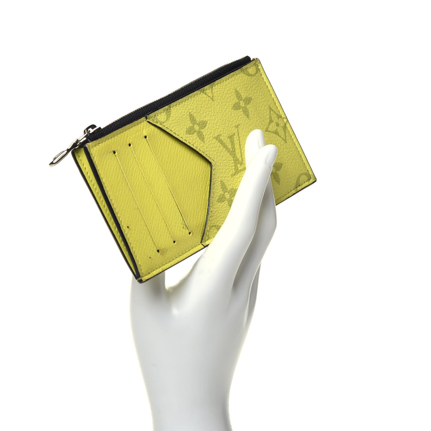 Monogram Taiga Coin Card Holder Yellow