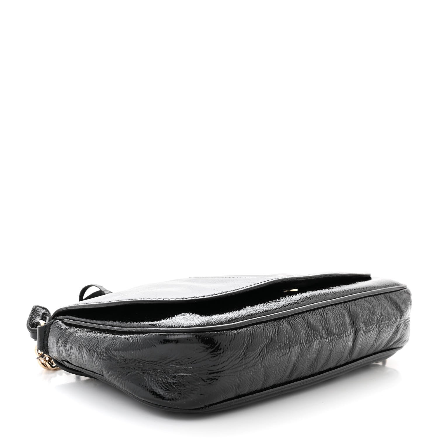 Gucci Patent Medium Soho Flap Crossbody Black 4 of 13