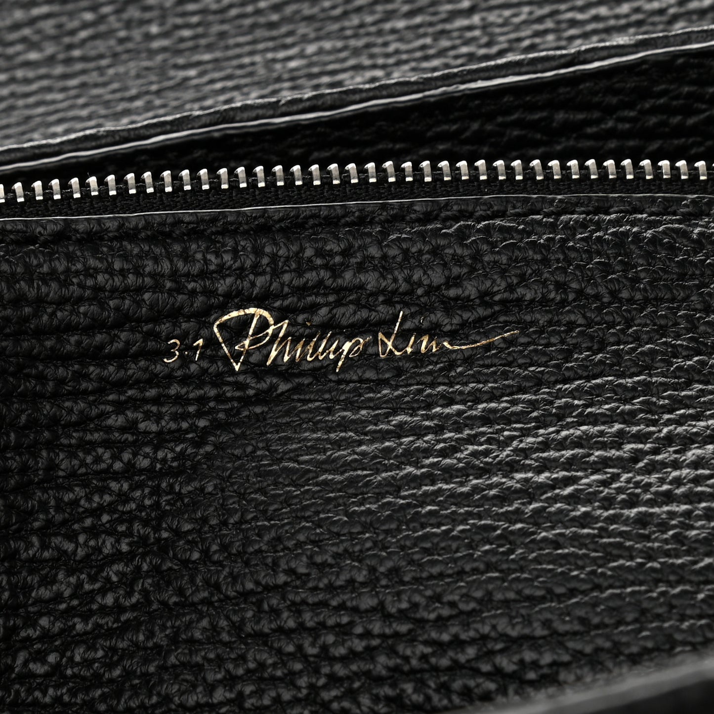 3.1 Textured Calfskin Woven Panel Medium Pashli Satchel Black Silver