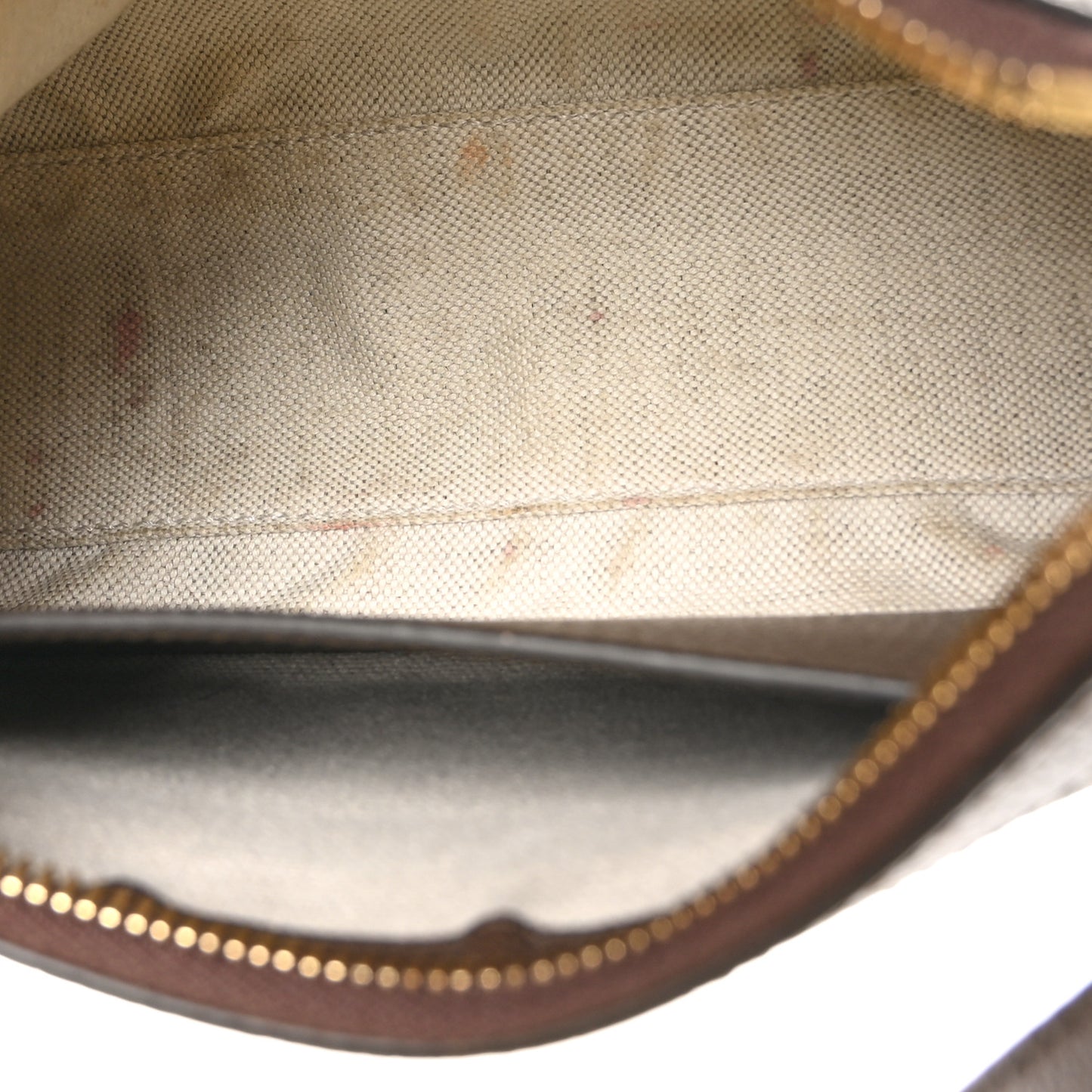 GG Supreme Monogram Textured Dollar Calfskin Small Ophidia Hobo Beige Ebony New Acero