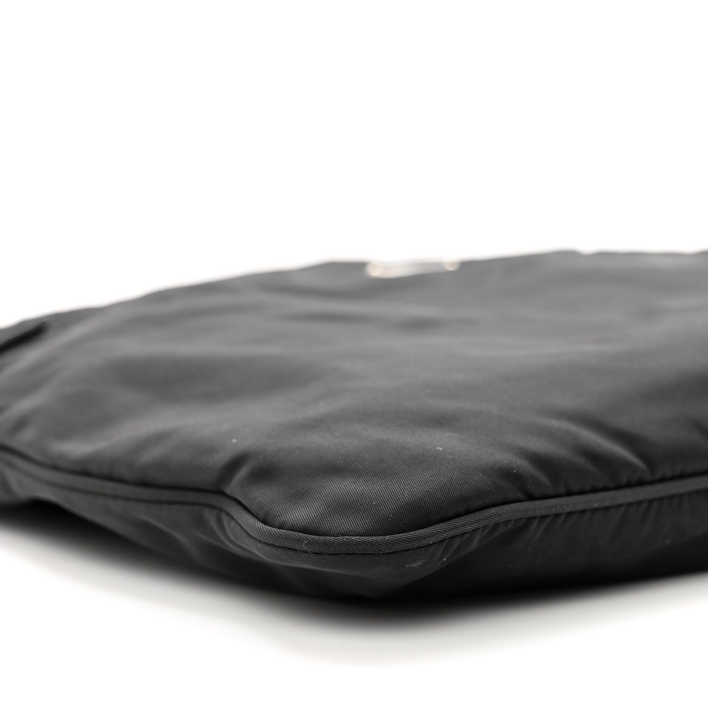 Nylon Vela Flat Messenger Bag Black