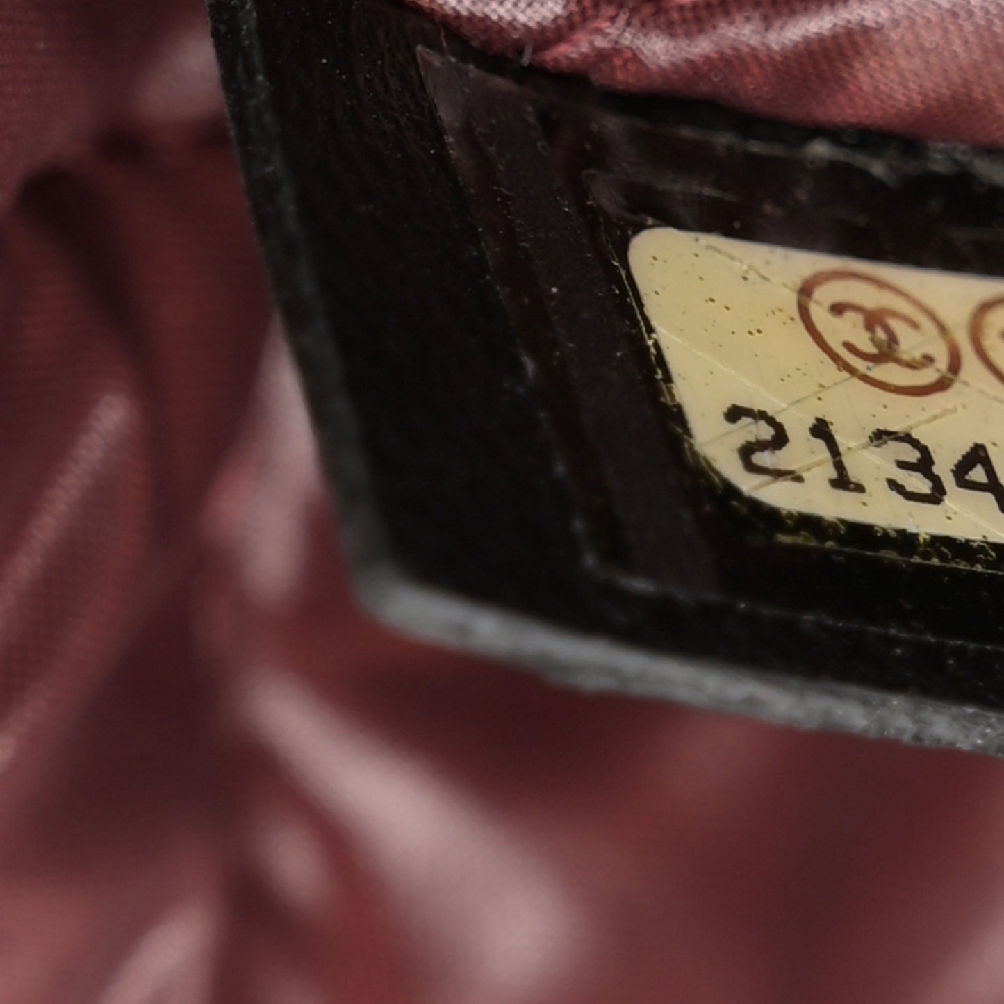 Lambskin Quilted CC Beauty Clutch Black