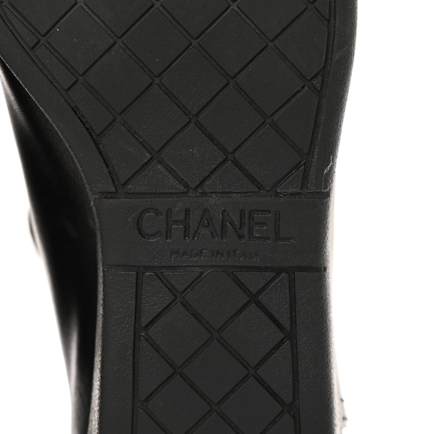Lambskin Patent Cap Toe CC Sneakers 36 Black