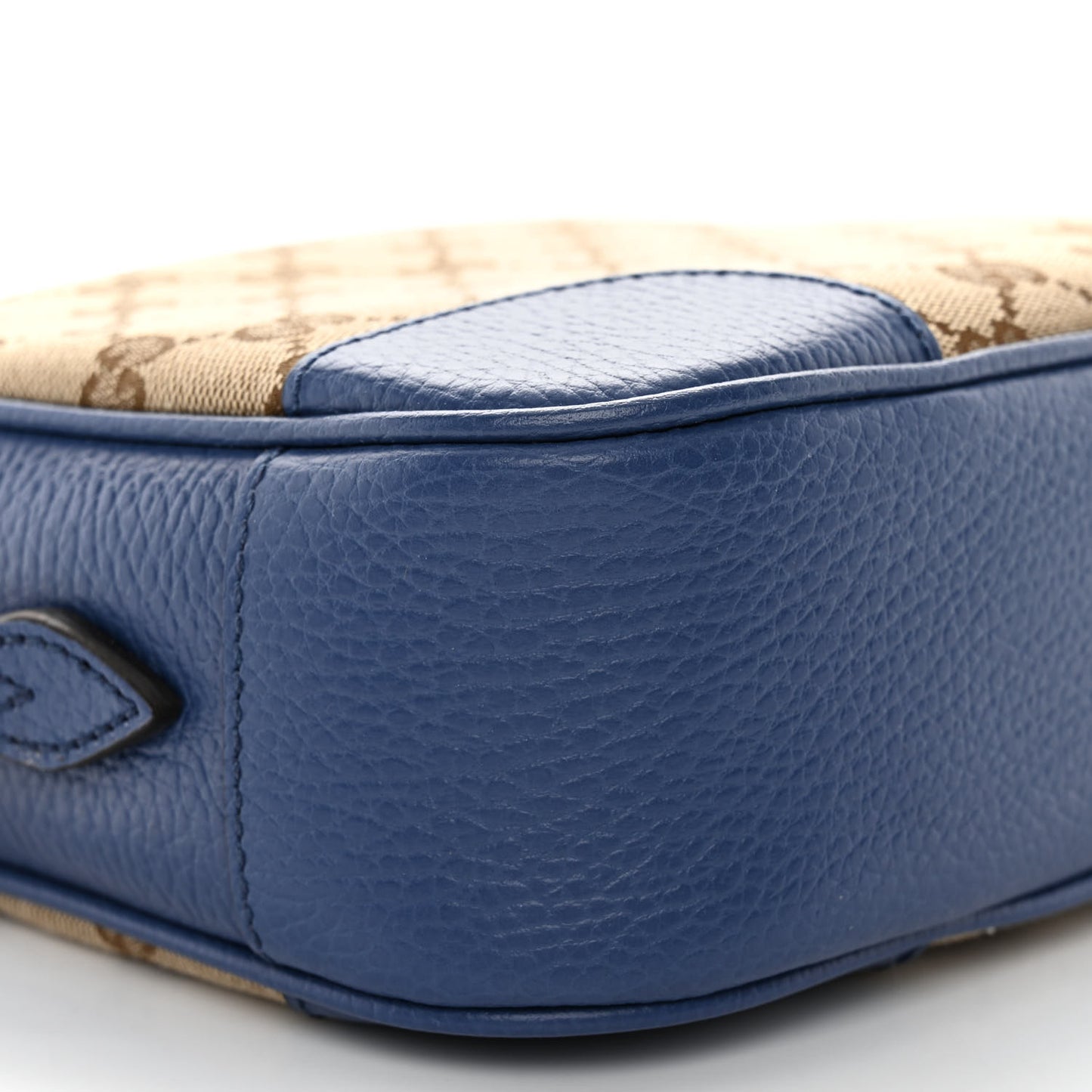 Monogram Dollar Calfskin Mini Bree Messenger Bag Beige Ebony Caspian