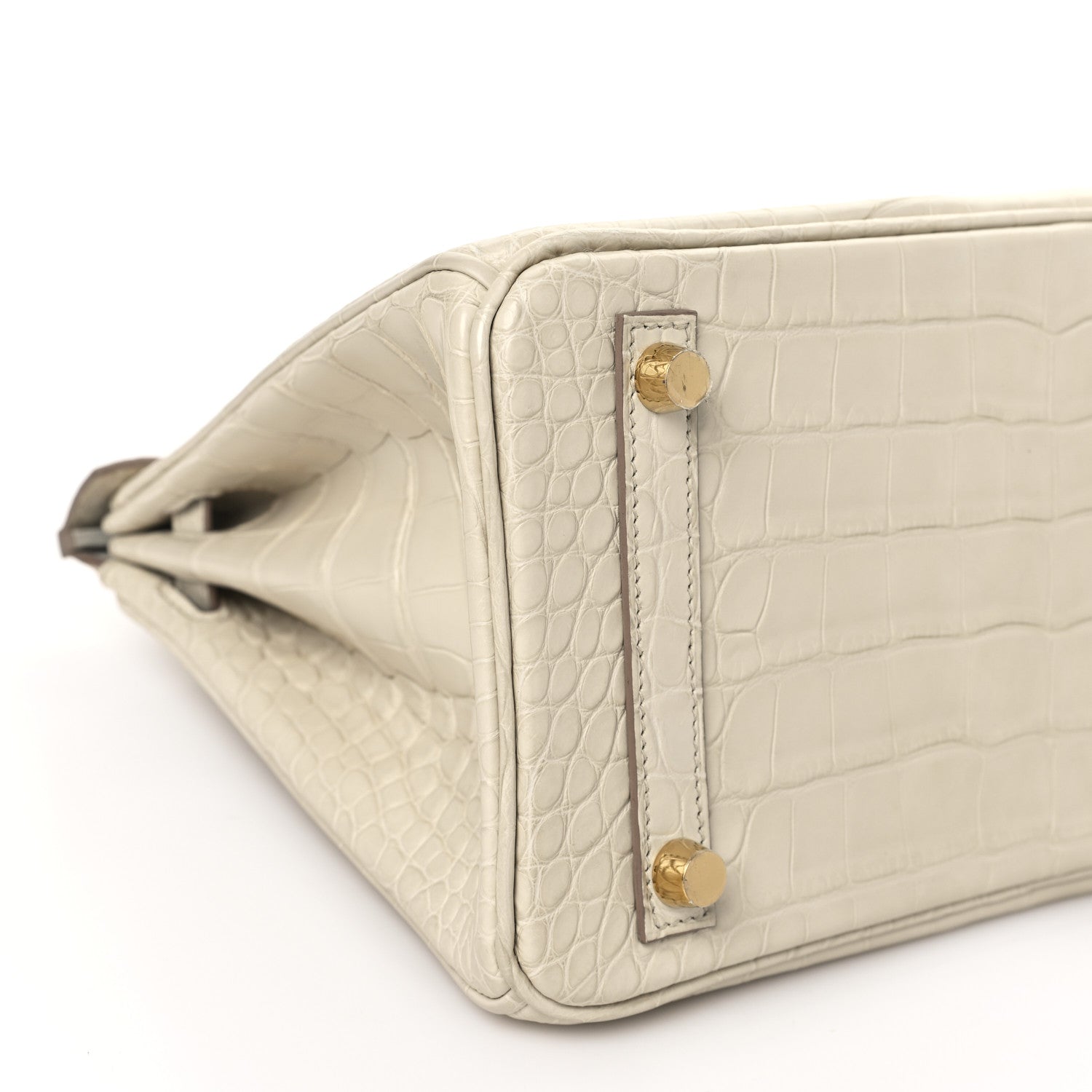 Hermes Matte Alligator Birkin 25 Beton 9 of 11