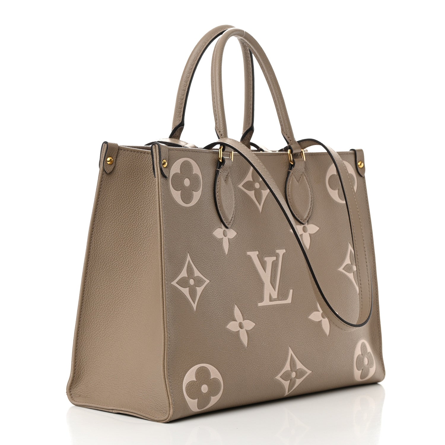 Louis Vuitton Empreinte Monogram Giant Onthego MM Tourterelle Creme 3 of 18