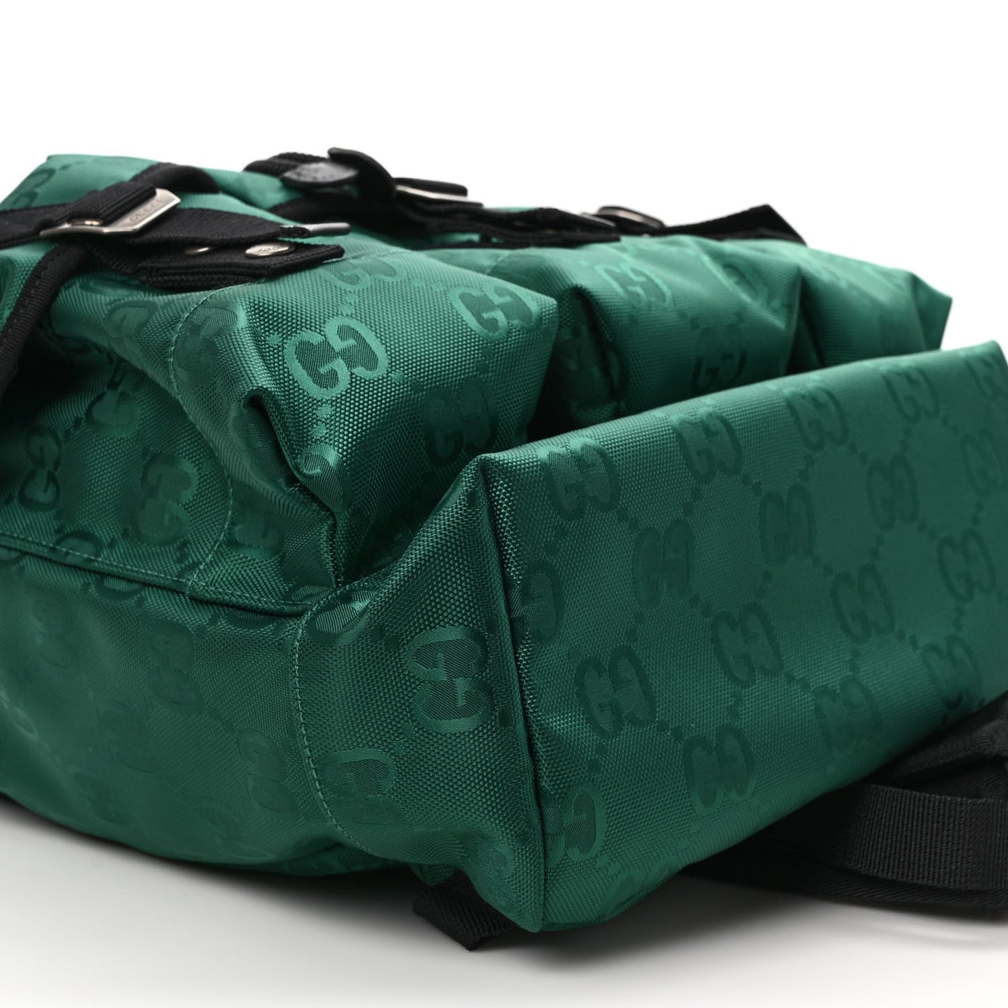Econyl Nylon Monogram Off The Grid Utility Pocket Backpack Scrabble Green Black