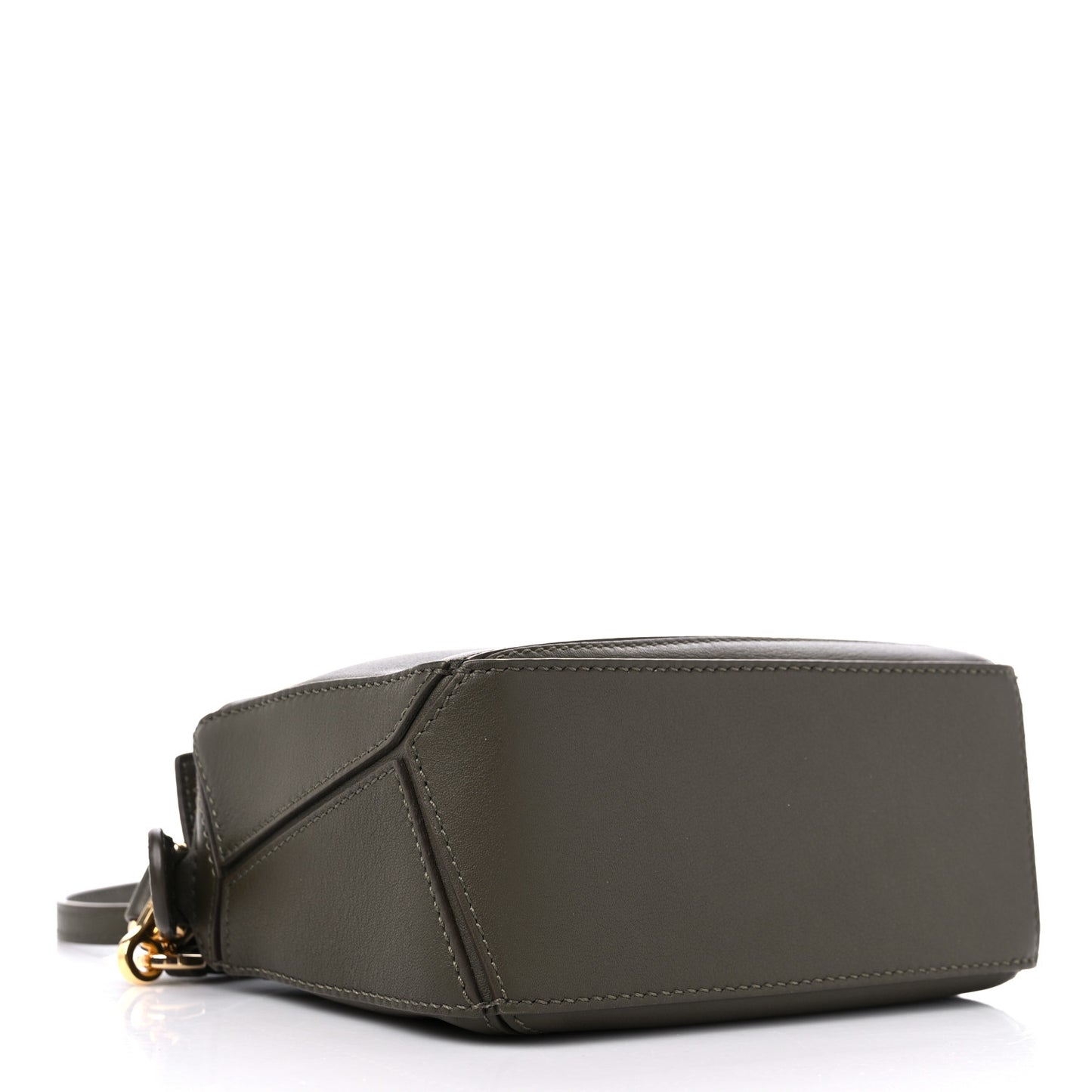 Calfskin Mini Puzzle Bag Khaki Green