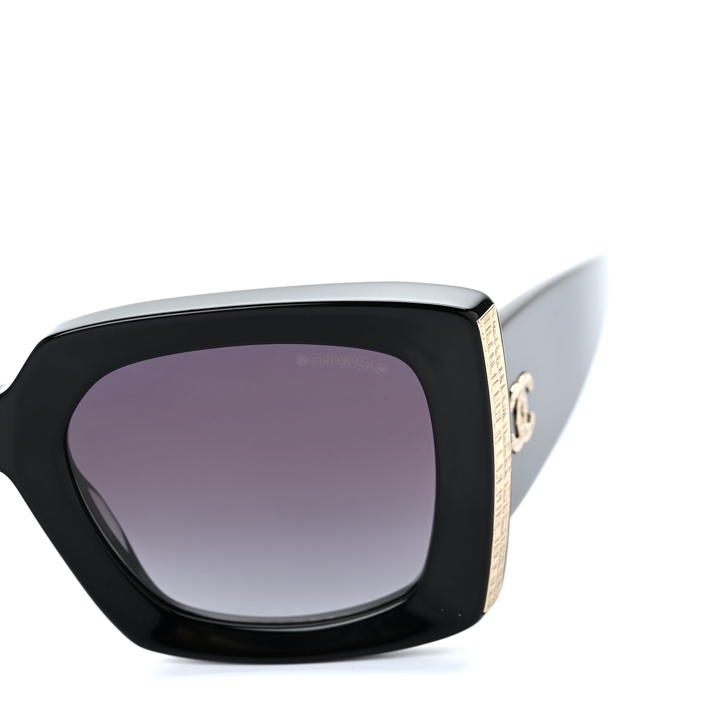 Acetate Rectangle Sunglasses 5435 Black