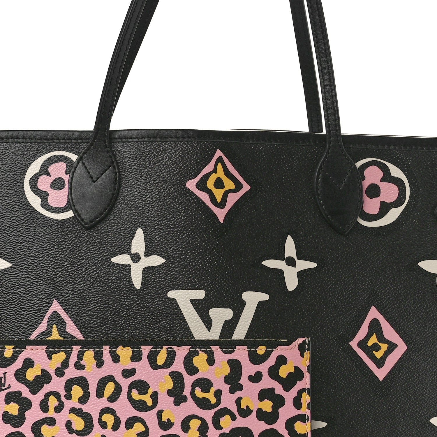 Louis Vuitton Monogram Giant Wild at Heart Neverfull MM Black 8 of 10