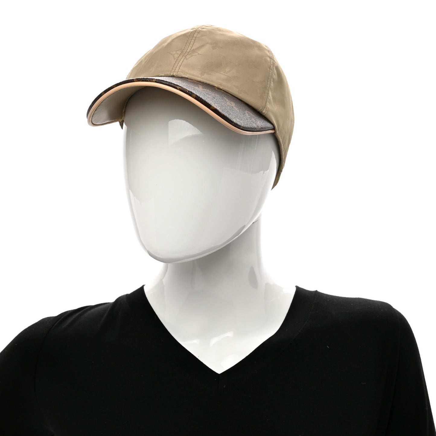 Monogram Polyester Silk LV Get Ready Cap Beige