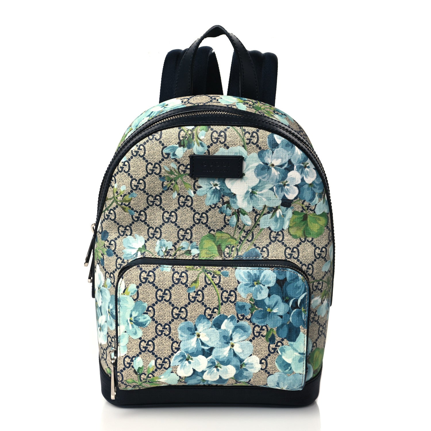 Gucci GG Supreme Monogram Blooms Small Day Backpack Blue 1104623 