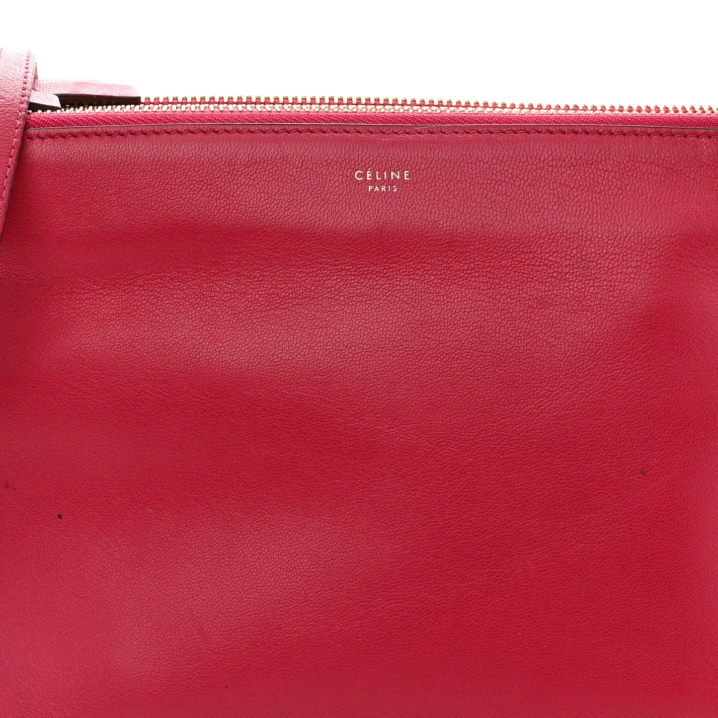 Lambskin Small Trio Crossbody Bag Fuchsia