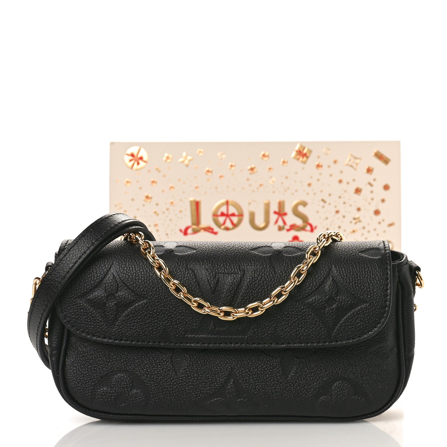 Empreinte Monogram Giant Ivy Wallet On Chain Black
