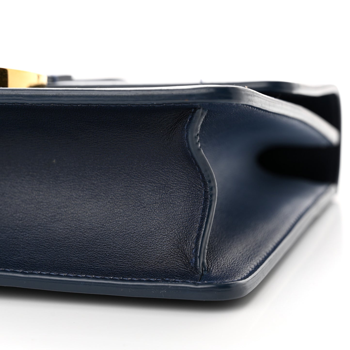Smooth Calfskin 30 Montaigne Flap Bag Indigo Blue
