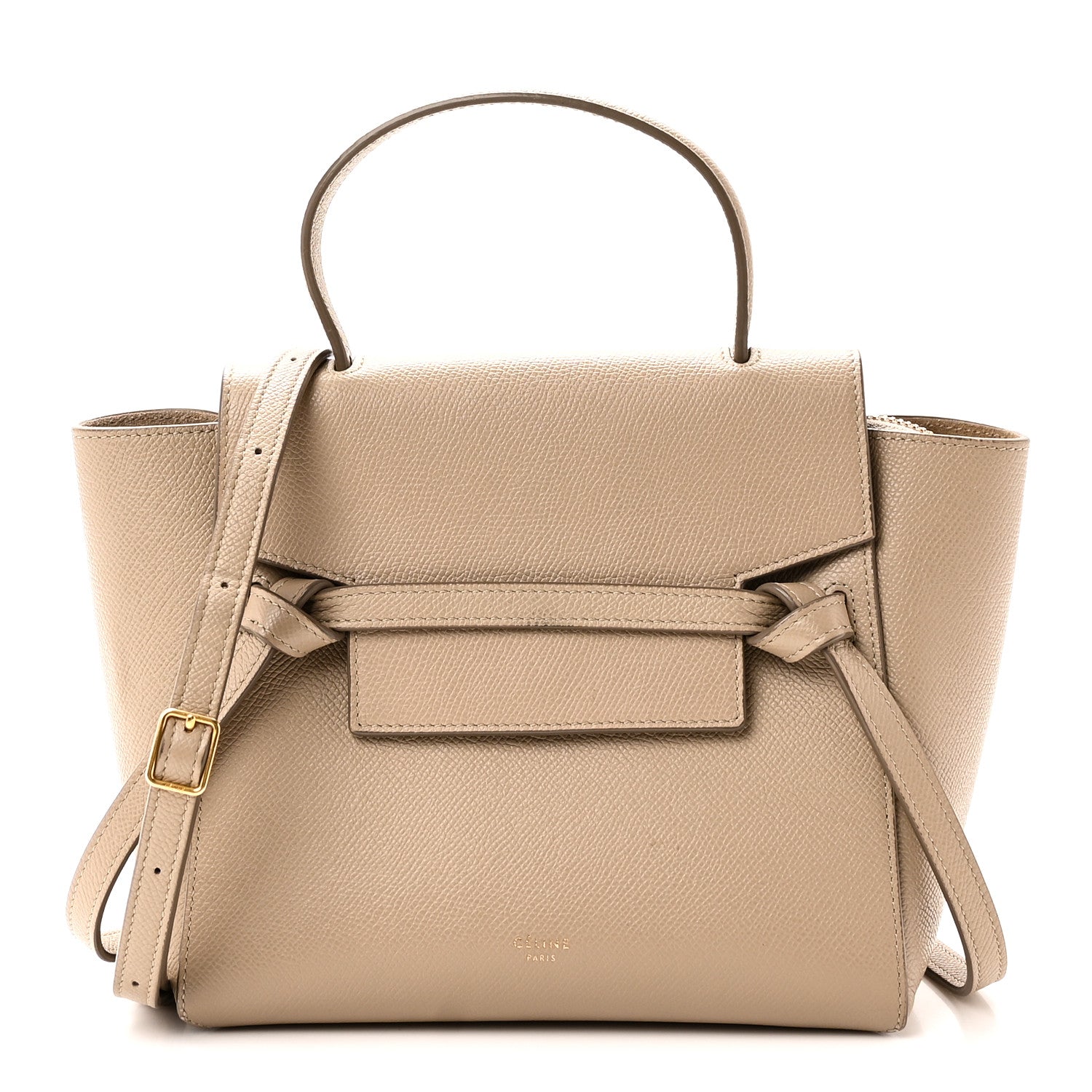 Celine Grained Calfskin Nano Belt Bag Light Taupe 1923622