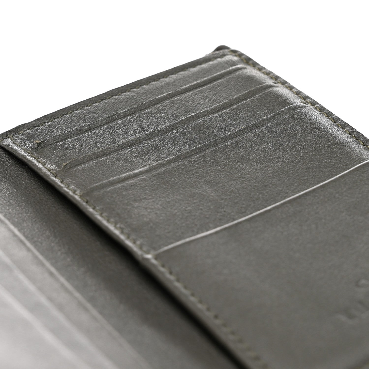 Valentino Garavani Canvas Rockstud VLTN Bi-Fold Wallet Olive 8 of 11