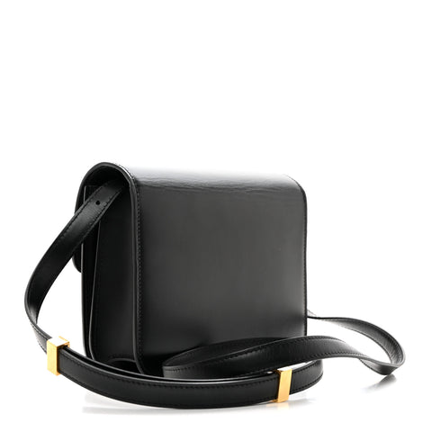 Box Calfskin Teen Classic Box Flap Bag Black