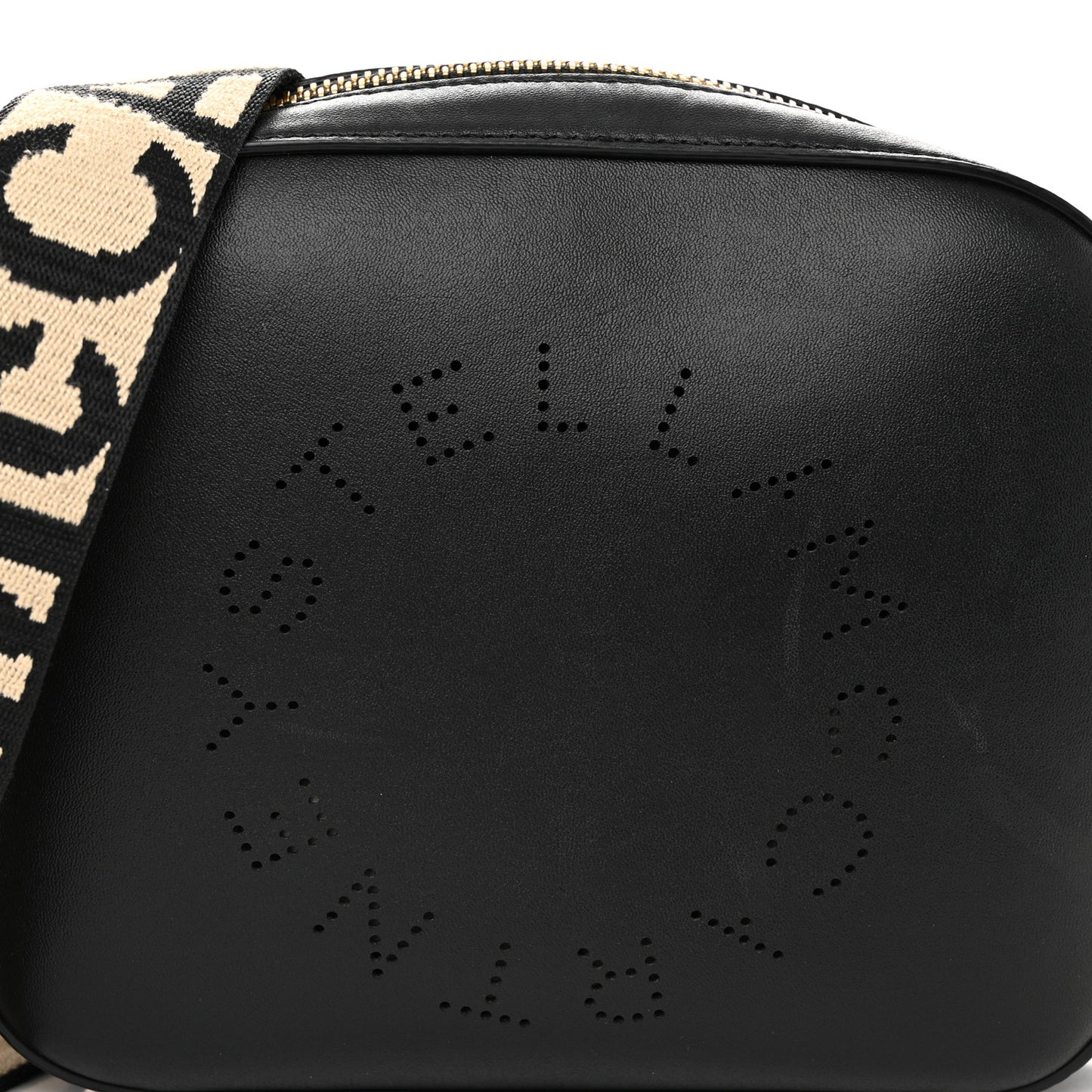 Eco Alter Nappa Perforated Logo Mini Bag Black