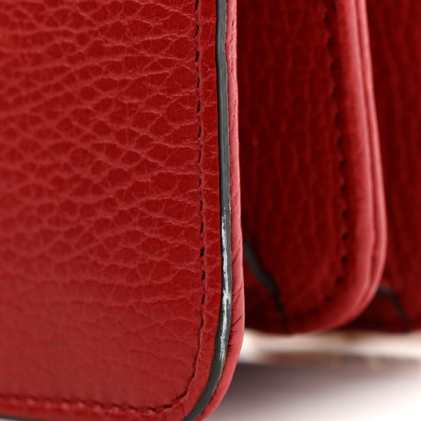 Dollar Calfskin Small Interlocking G Shoulder Bag Red