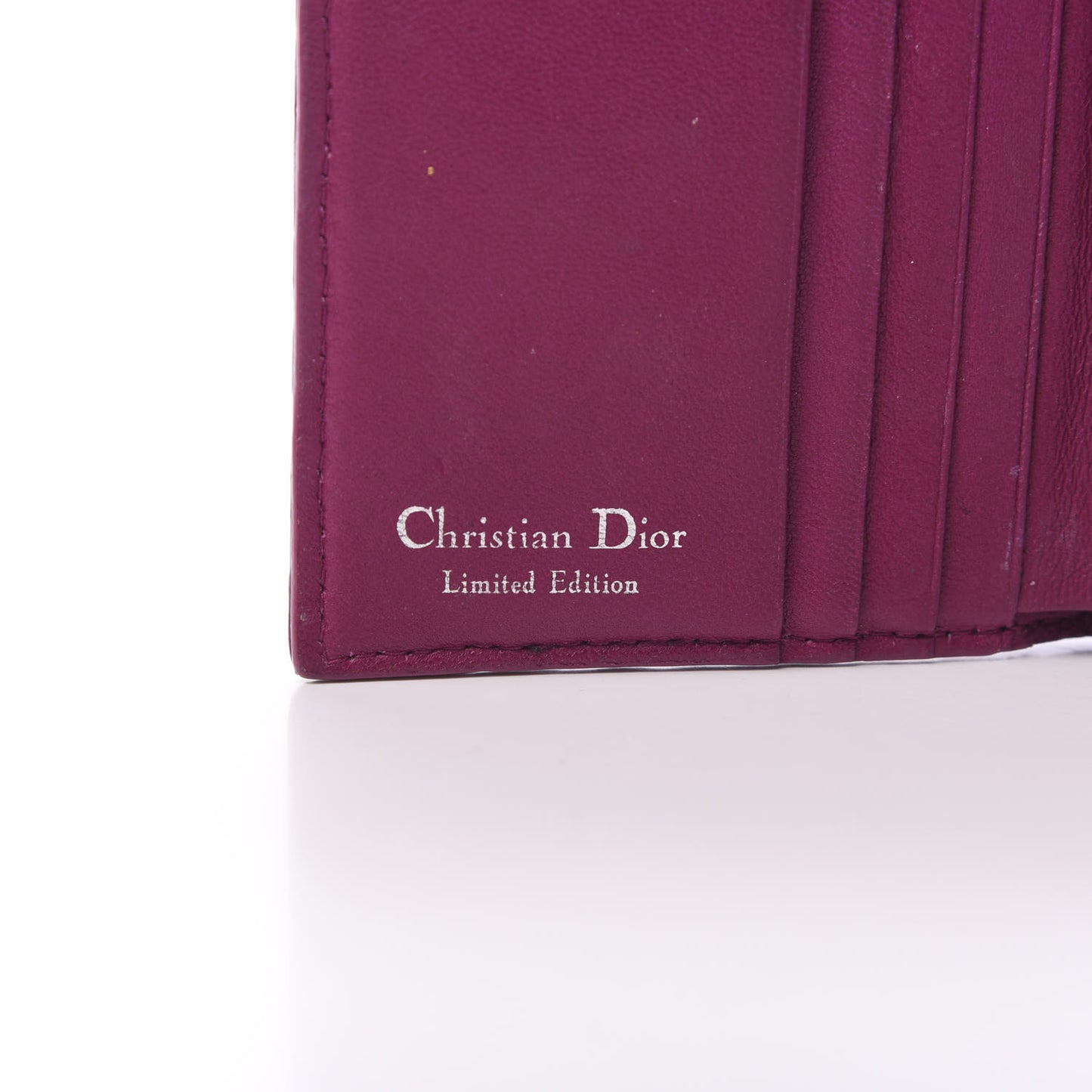 Calfskin Samourai 1947 Armour Woven Wallet Fuchsia