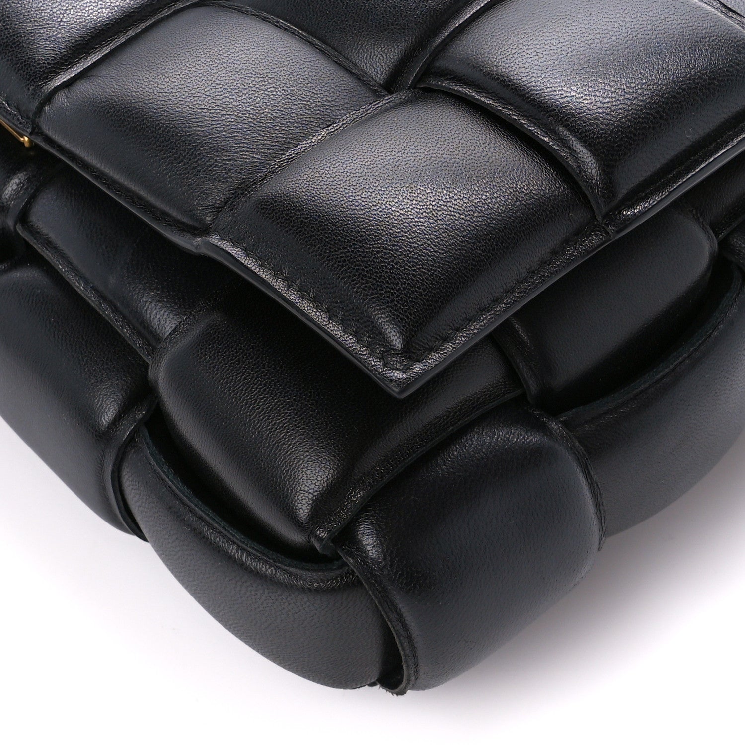 Bottega Veneta Nappa Maxi Intreccio Padded Cassette Crossbody Bag Black 12 of 13