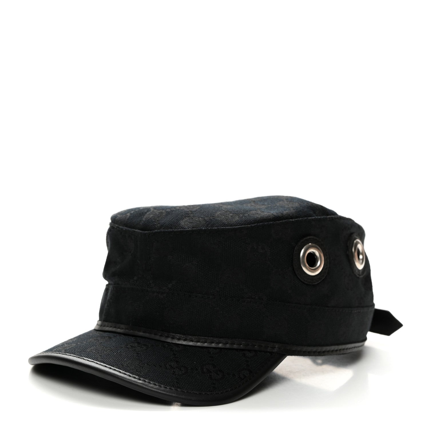Gucci Monogram Canvas Military Hat S Black 1473014 – FASHIONPHILE