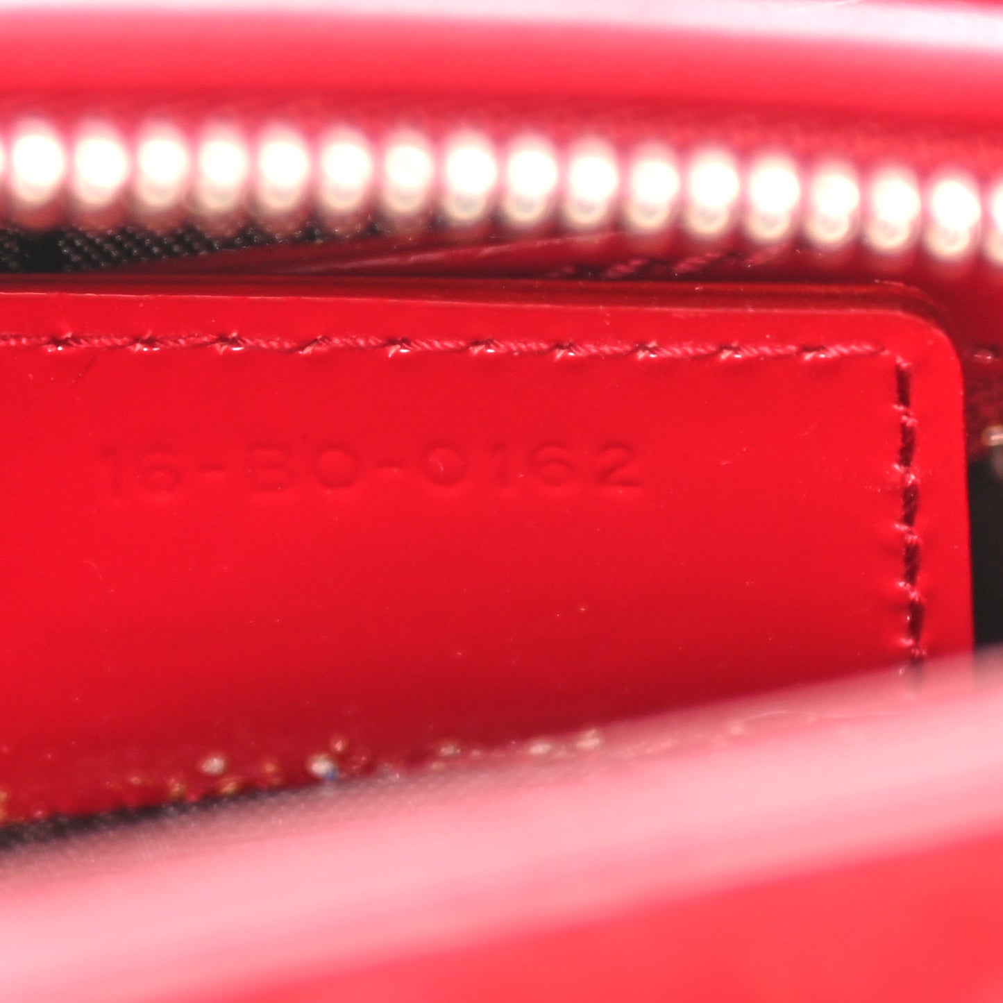 Patent Cannage Medium Lady Dior Red