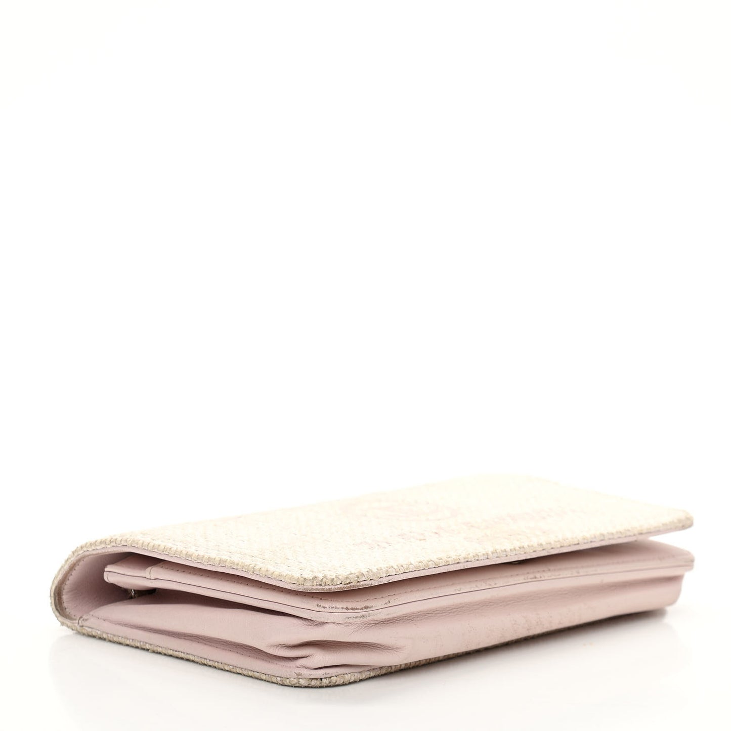 Canvas Deauville Wallet On Chain WOC Pink White