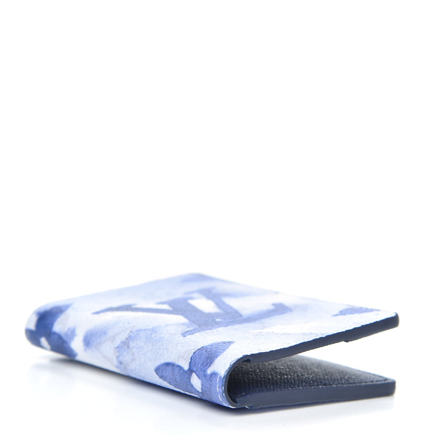 Monogram Watercolor Pocket Organizer Blue