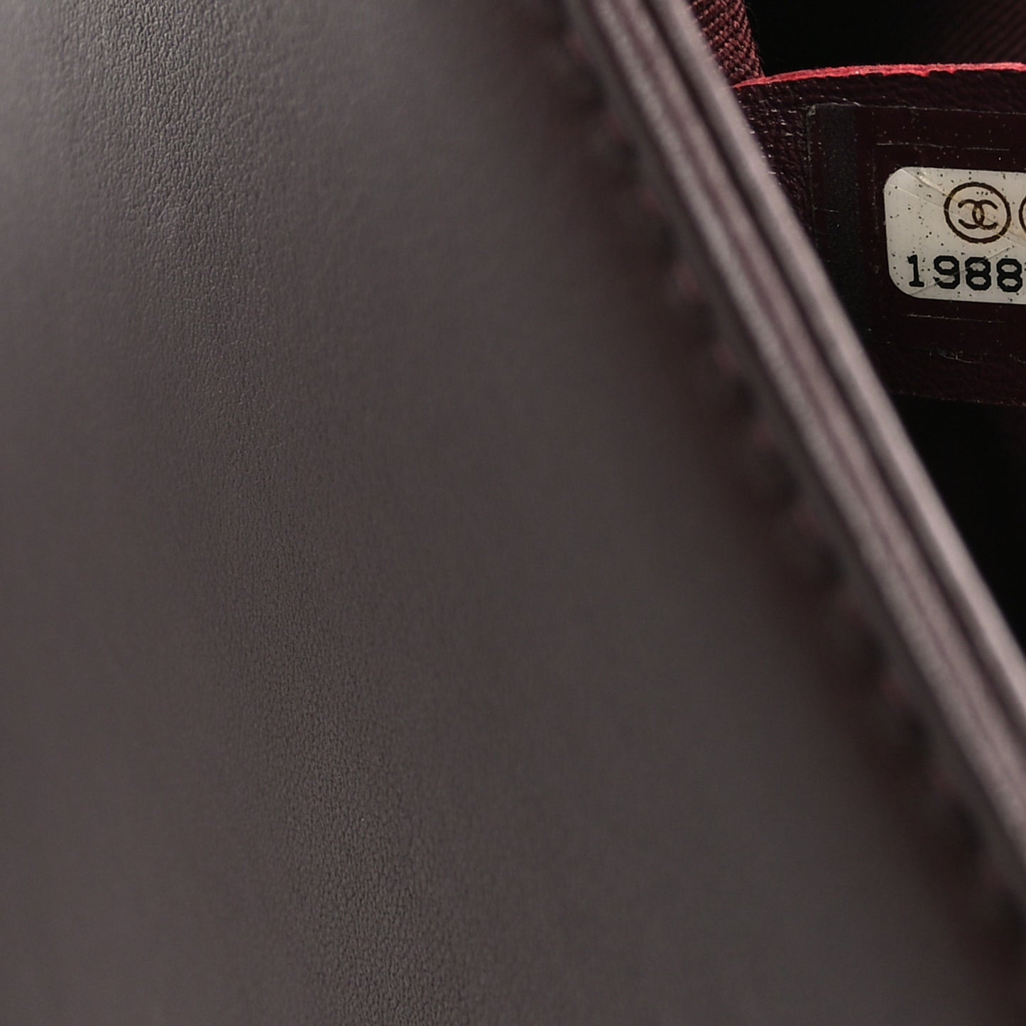 Calfskin Chevron Quilted New Medium Boy Flap Burgundy