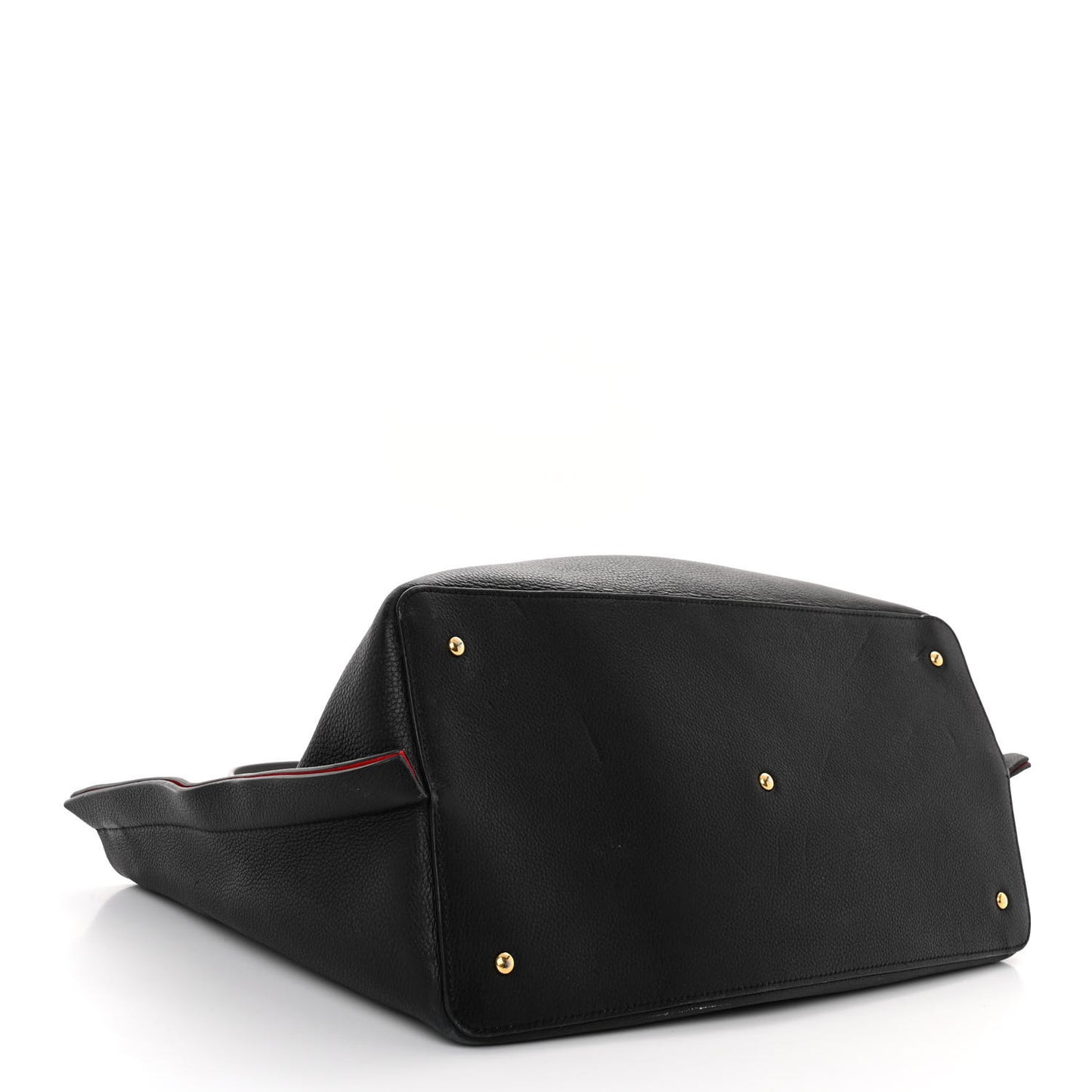 Grainy Calfskin Medium VLogo Escape Shopper Black