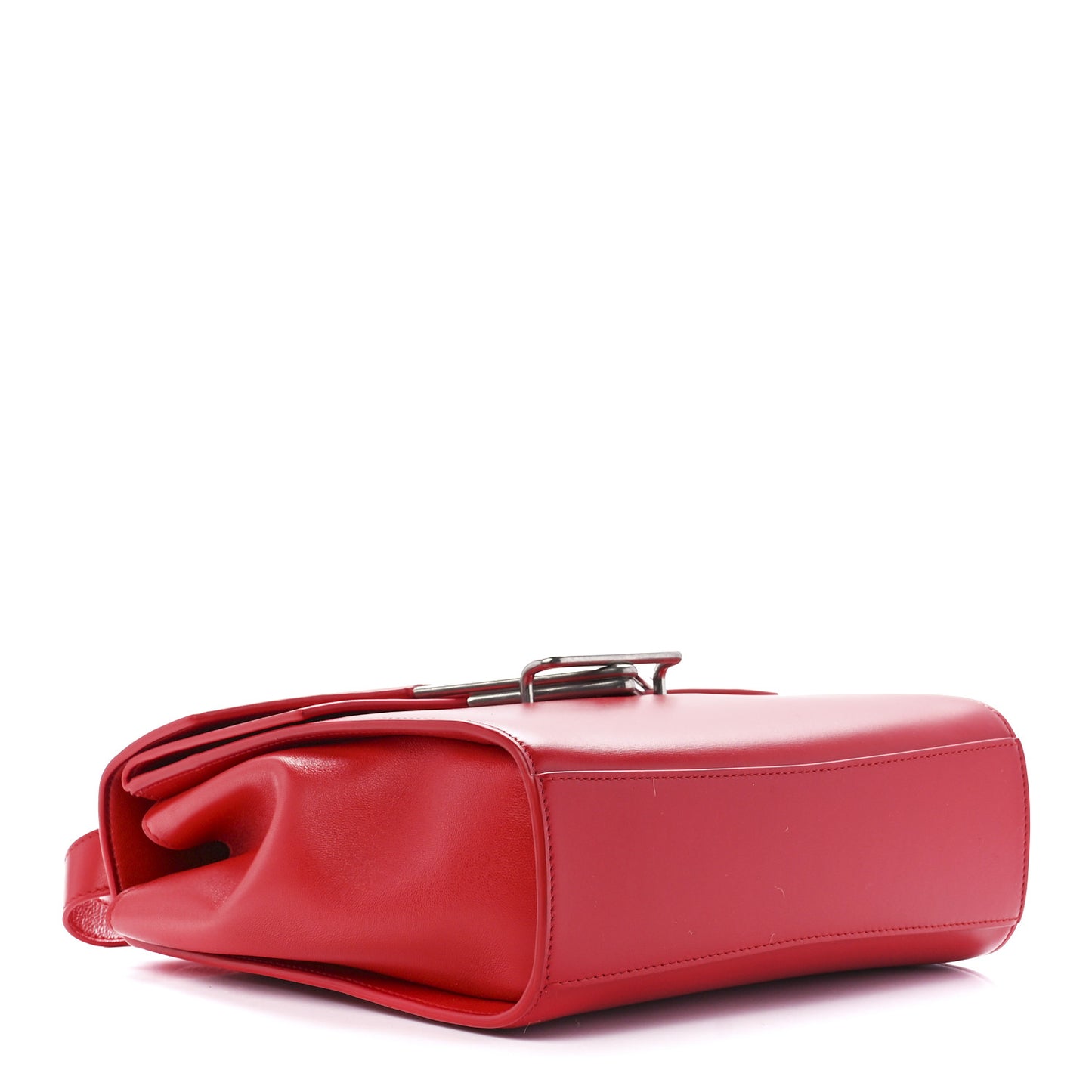 Box Calfskin Nappa Clip Bag Red