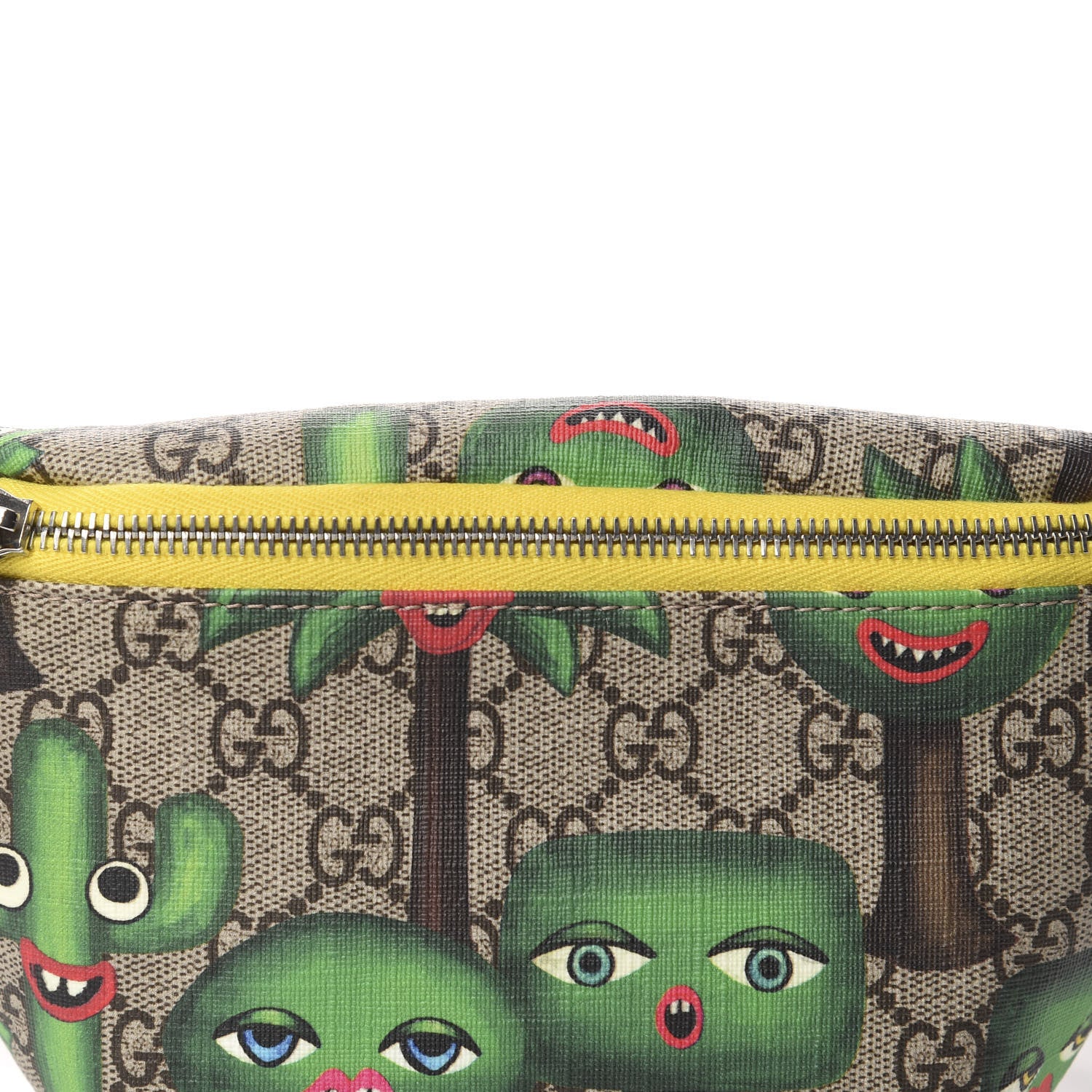 Gucci GG Supreme Monogram Smiling Plants Childrens Belt Bag Multicolor 10 of 10