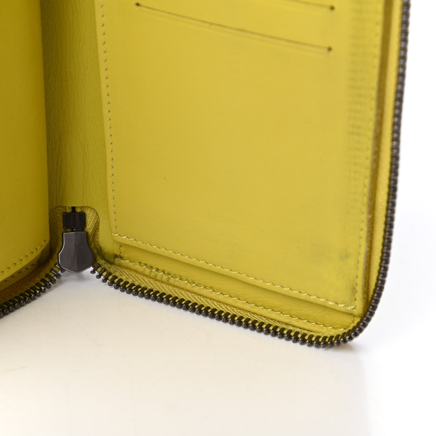 Damier Infini Zippy Vertical Wallet Vert Acide