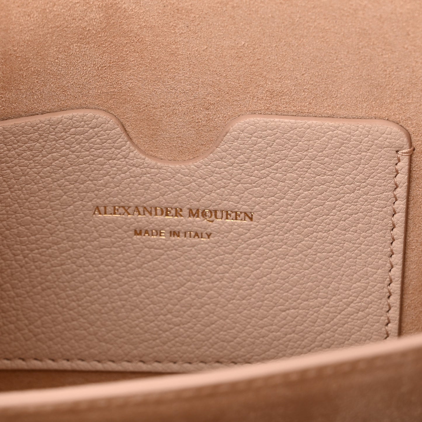 Fine Grain Goatskin Box Shoulder Bag 19 Nude