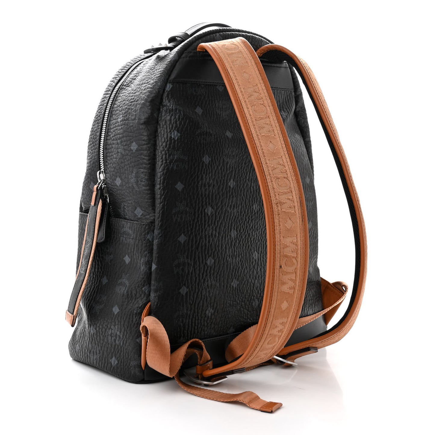Visetos Medium Stark Backpack Black Cognac