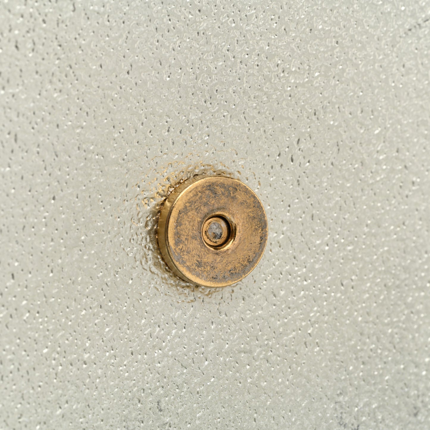 Metallic Calfskin Medium Classic Monogram Kate Satchel Pale Gold