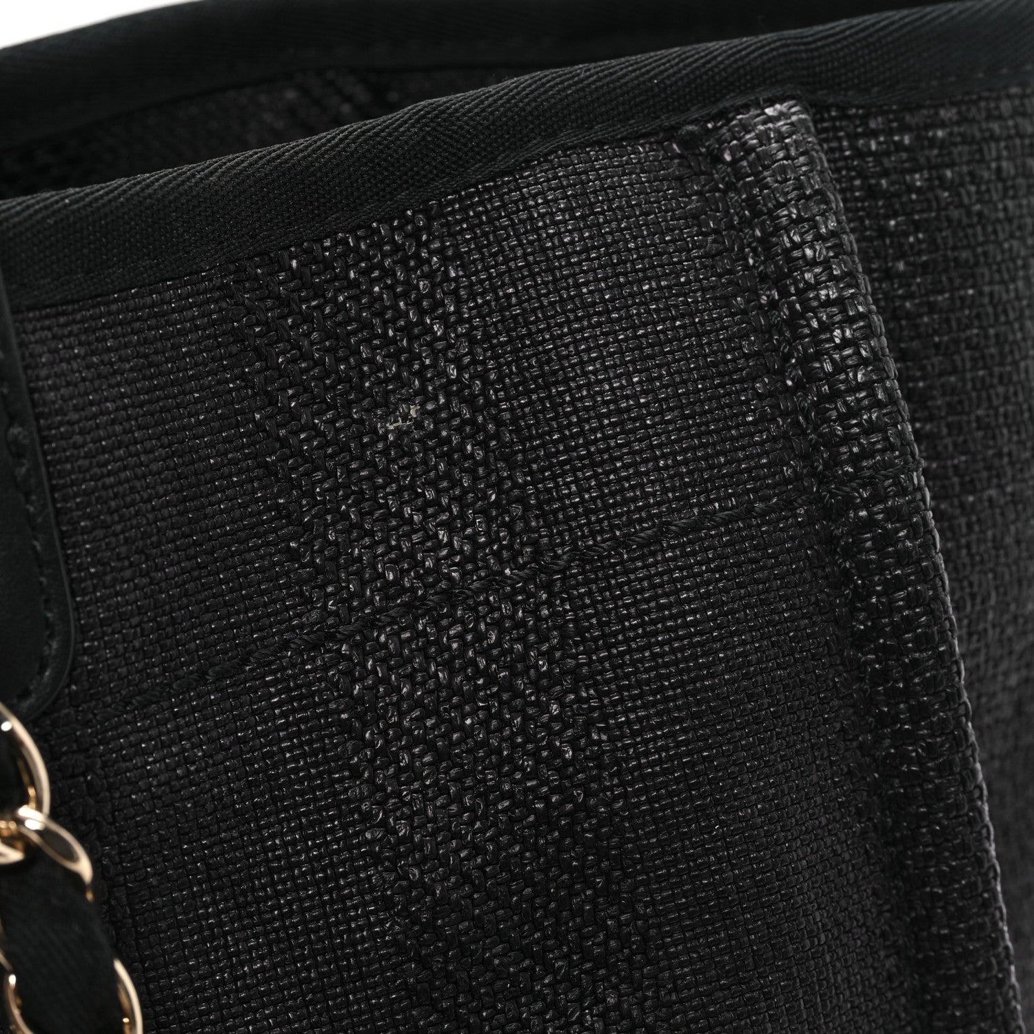 Chanel Mixed Fibers Calfskin Striped Medium Deauville Black 14 of 14