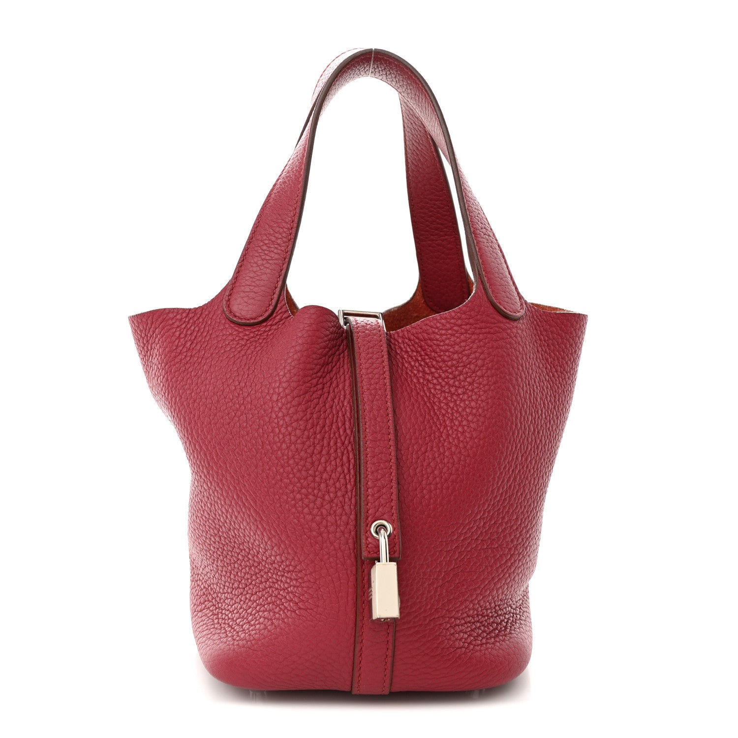 Hermes Taurillon Clemence Picotin Lock 18 PM Rubis 1 of 9