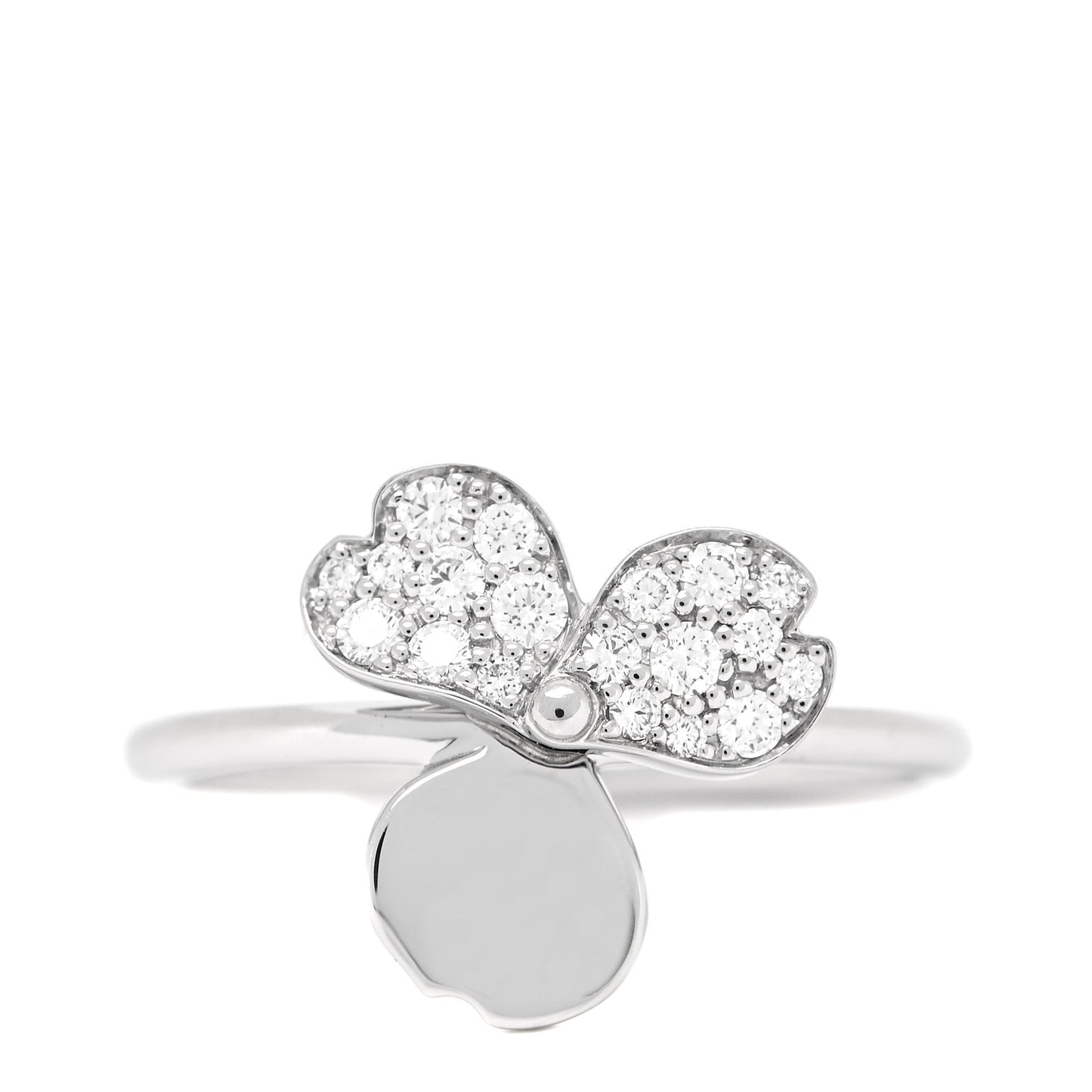 Platinum Diamond Paper Flowers Ring 52 6