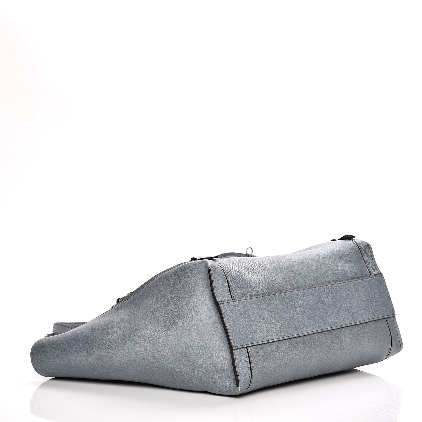 Smooth Calfskin Medium Milo Shopping Tote Cloudy Blue