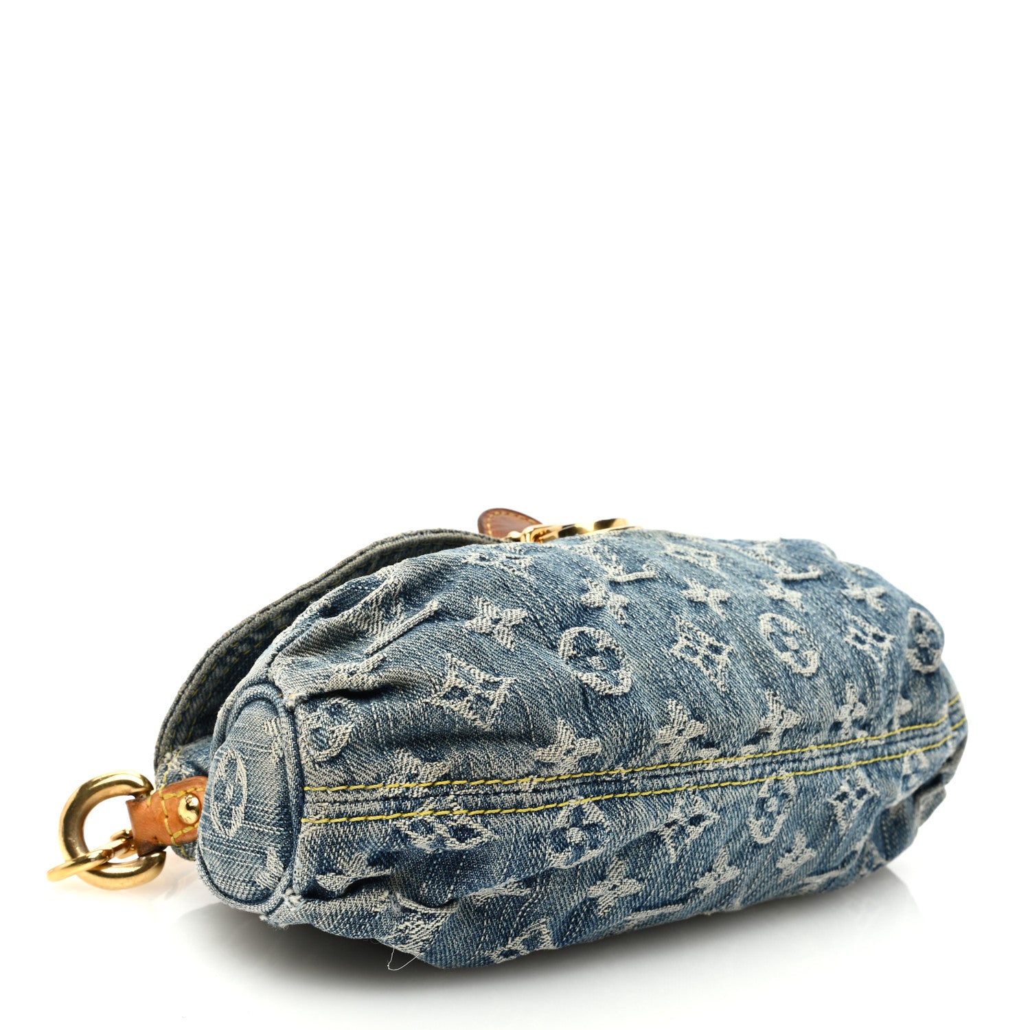 Louis Vuitton Monogram Denim Mini Pleaty Blue 4 of 17