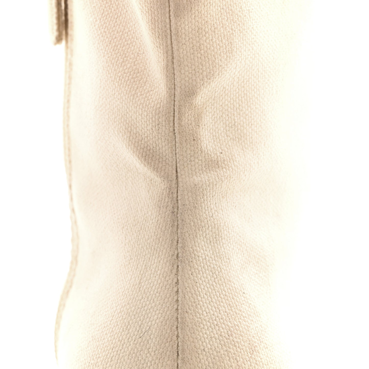Fabric CC Lace Up Boots 37 White