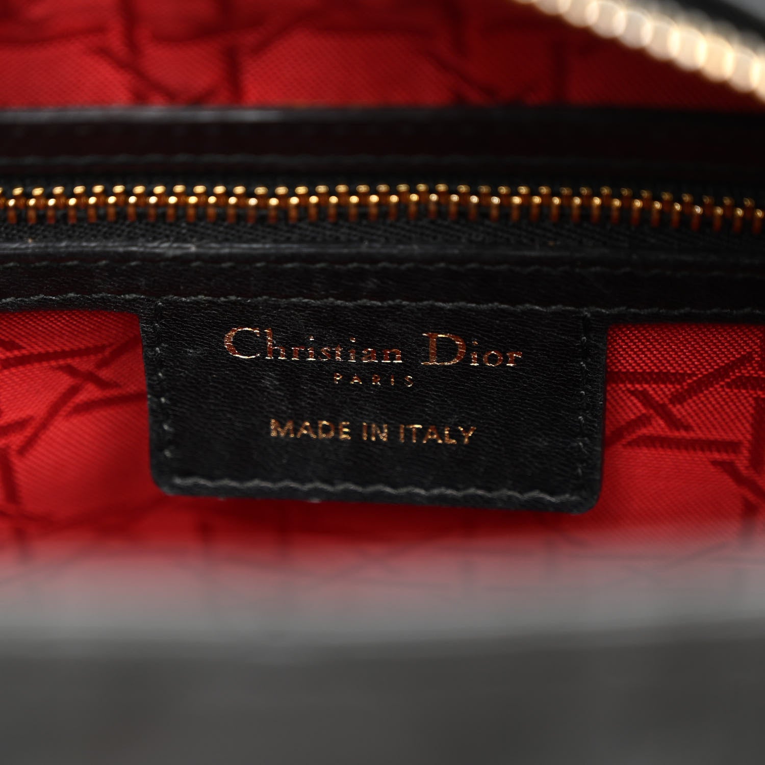 Christian Dior Lambskin Cannage Medium Lady Dior Black 6 of 10
