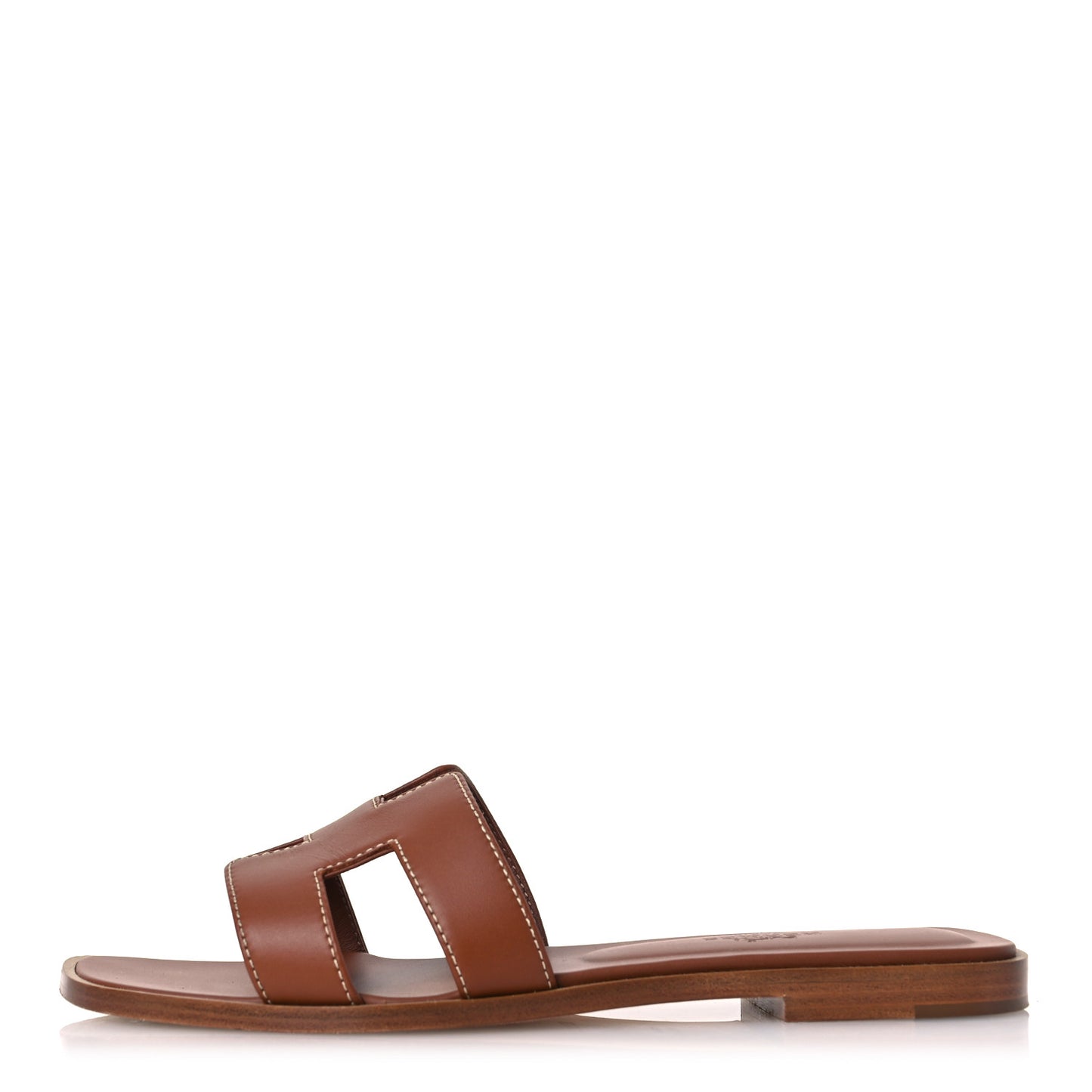 Box Calfskin Oran Sandals 36.5 Gold