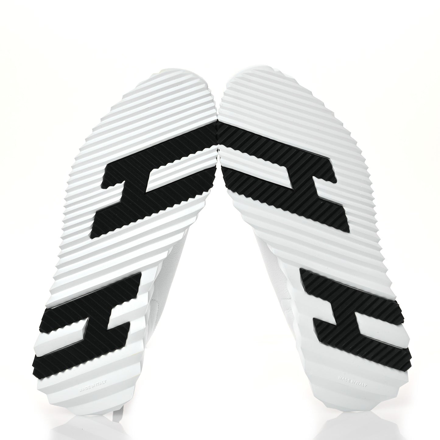 Goatskin Suede Bouncing Sneakers 39 White Black