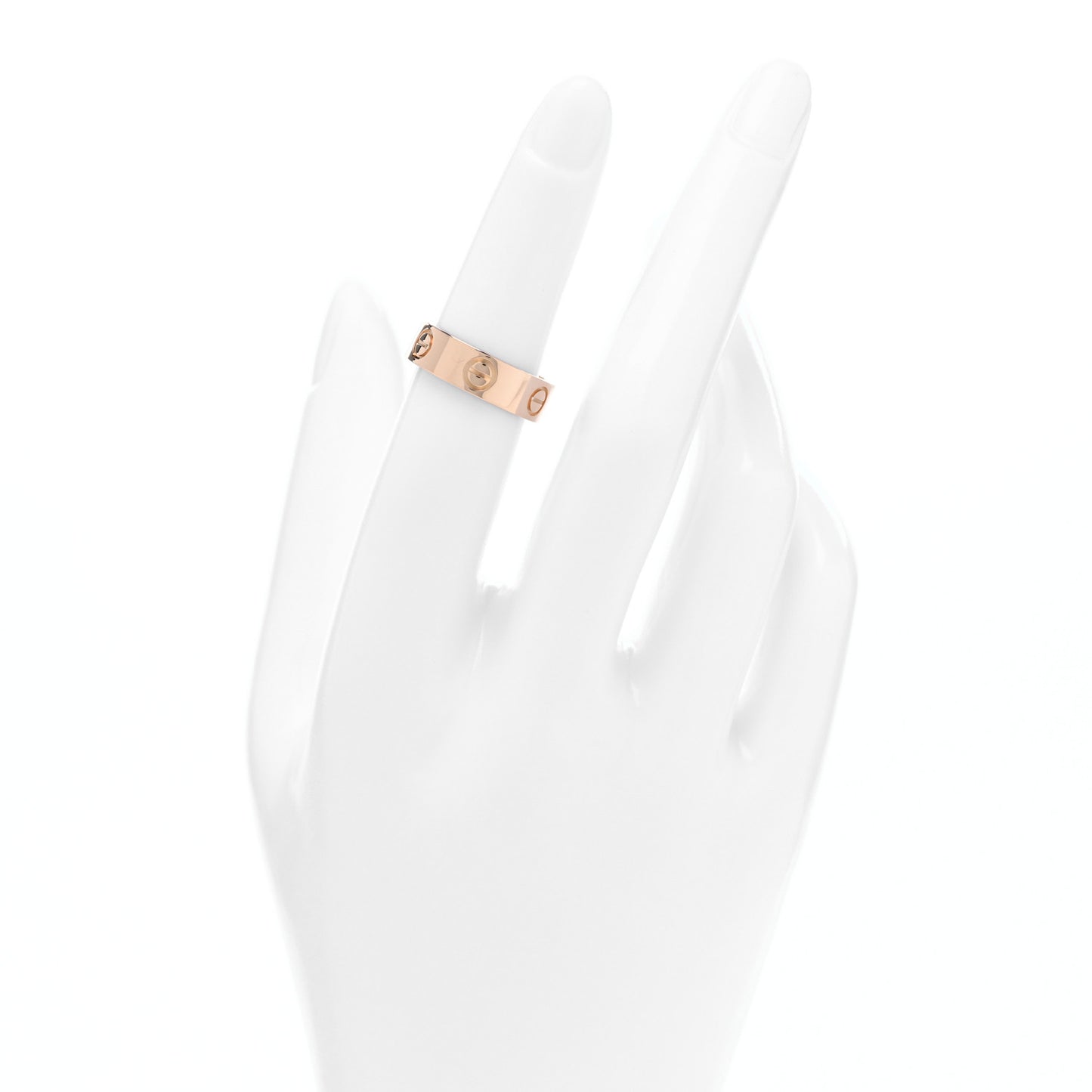 18K Pink Gold 5.5mm LOVE Ring 50 5.25
